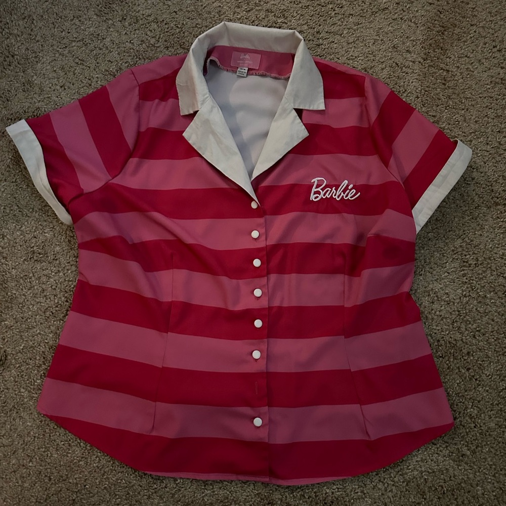 Unique vintage - Barbie Button-Down Shirt - Size 1/16
